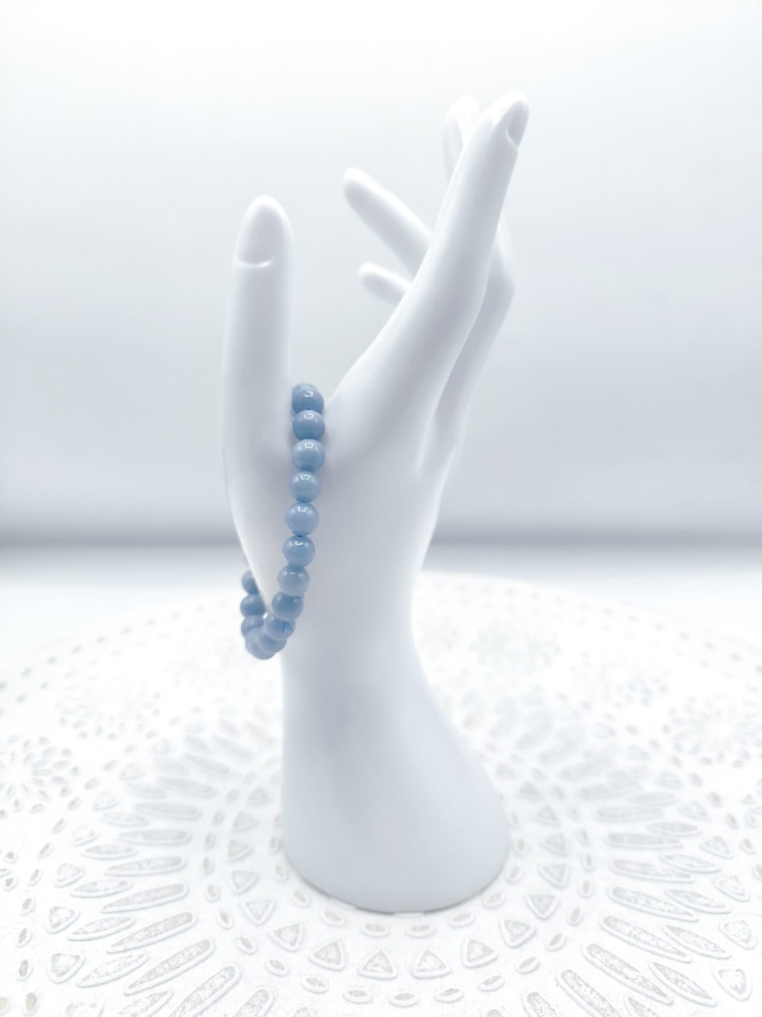 Bracciale in Angelite 4 millimetri