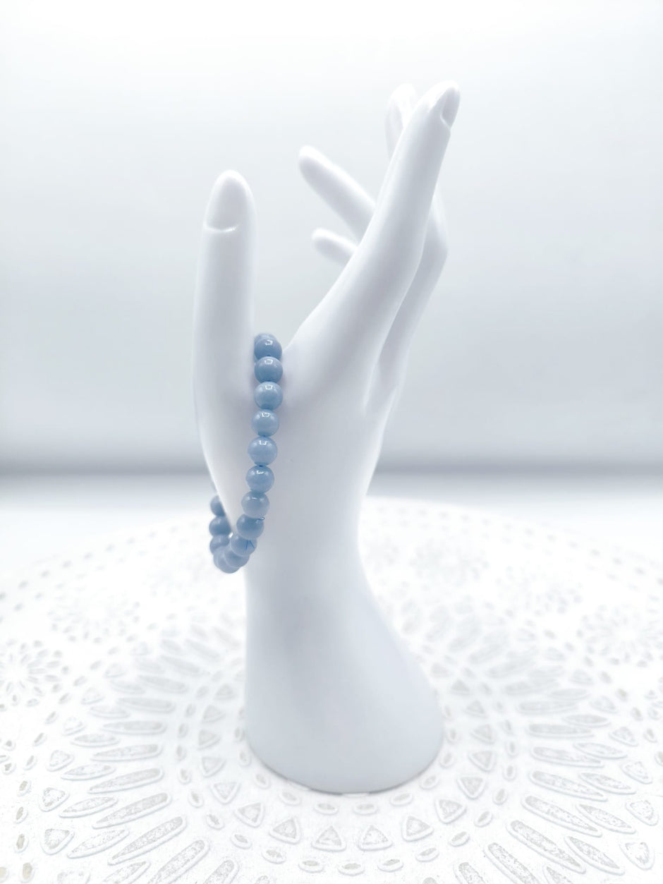 Bracciale in Angelite 4 millimetri