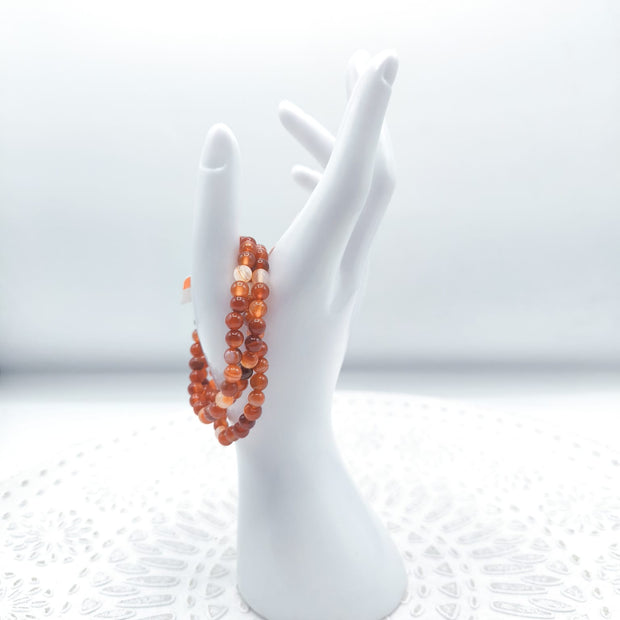 Bracciale in Corniola 4 millimetri