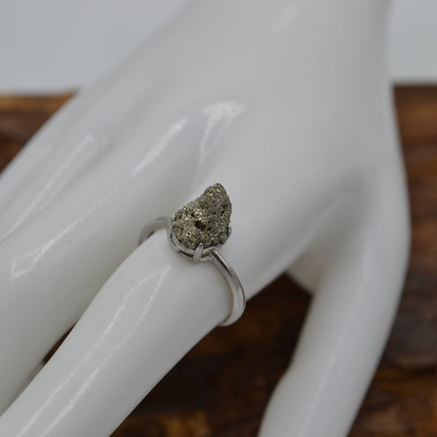 Anello con Drusa di Pirite