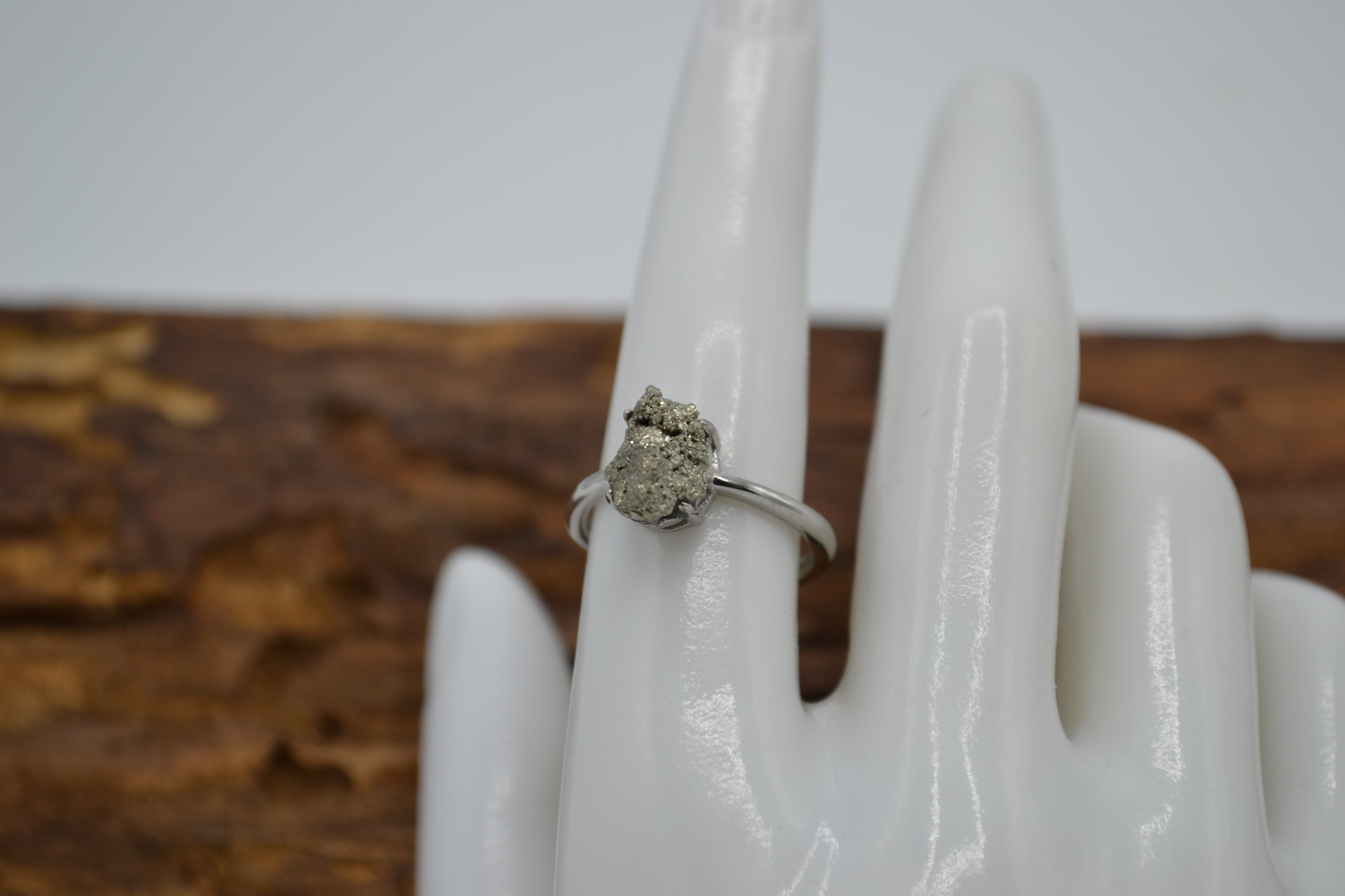 Anello con Drusa di Pirite