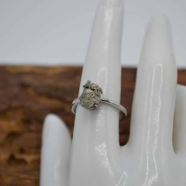 Anello con Drusa di Pirite