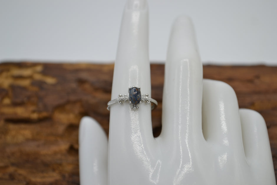 Anello con Pietersite petite