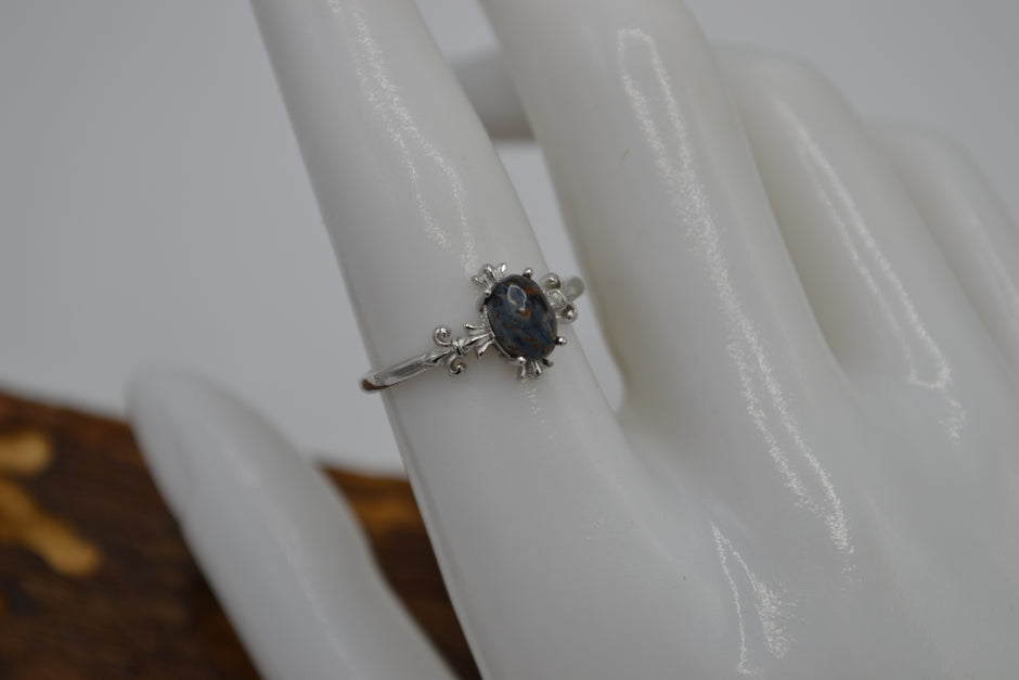 Anello con Pietersite petite
