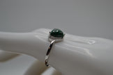 Anello con cuore Malachite