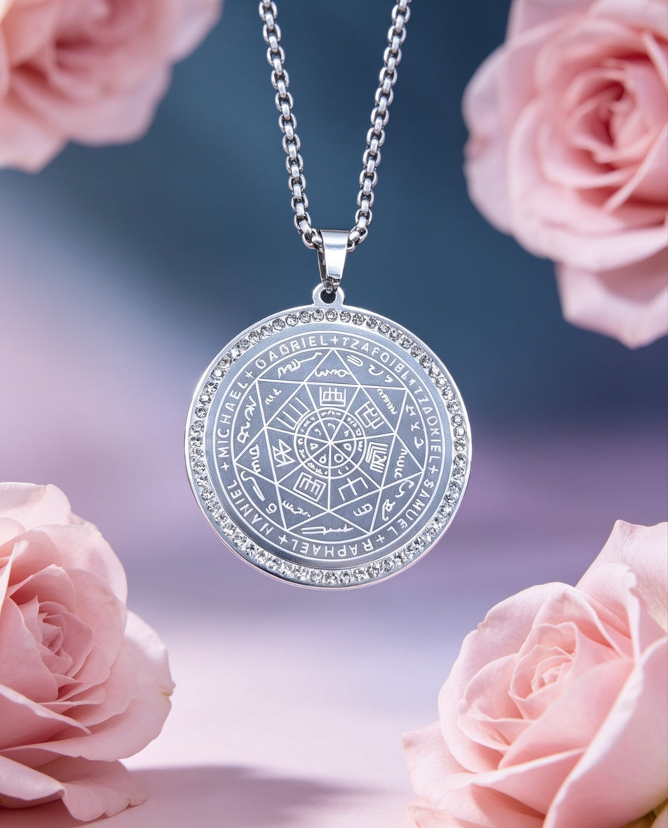 Collana Sigillo di Metatron con brillantini