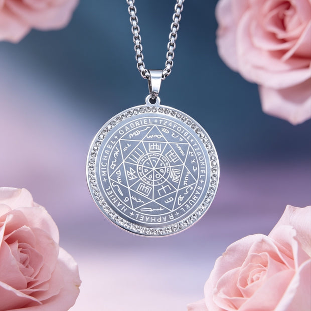 Collana Sigillo di Metatron con brillantini