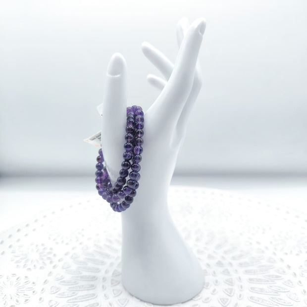 Bracciale in Ametista 4 millimetri