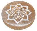 Piatto di Selenite arancione Ohm