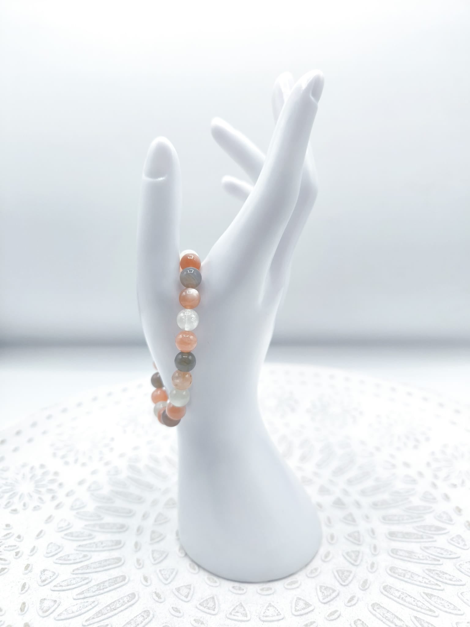 Multicolor Moonstone Bracelet 6mm