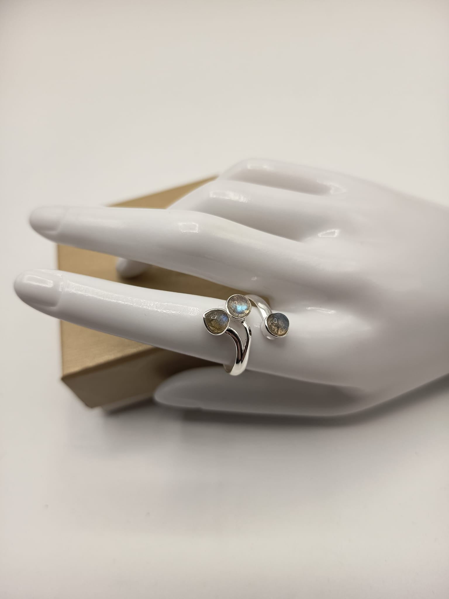 Labradorite Trio Ring