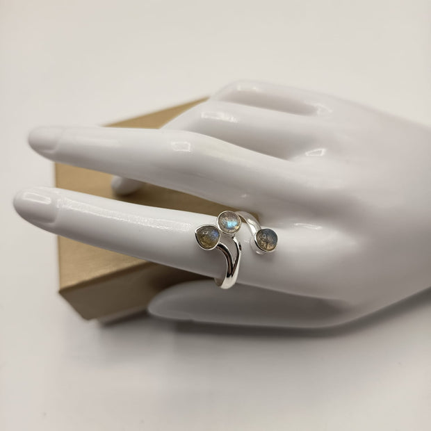 Anello Trio in Labradorite