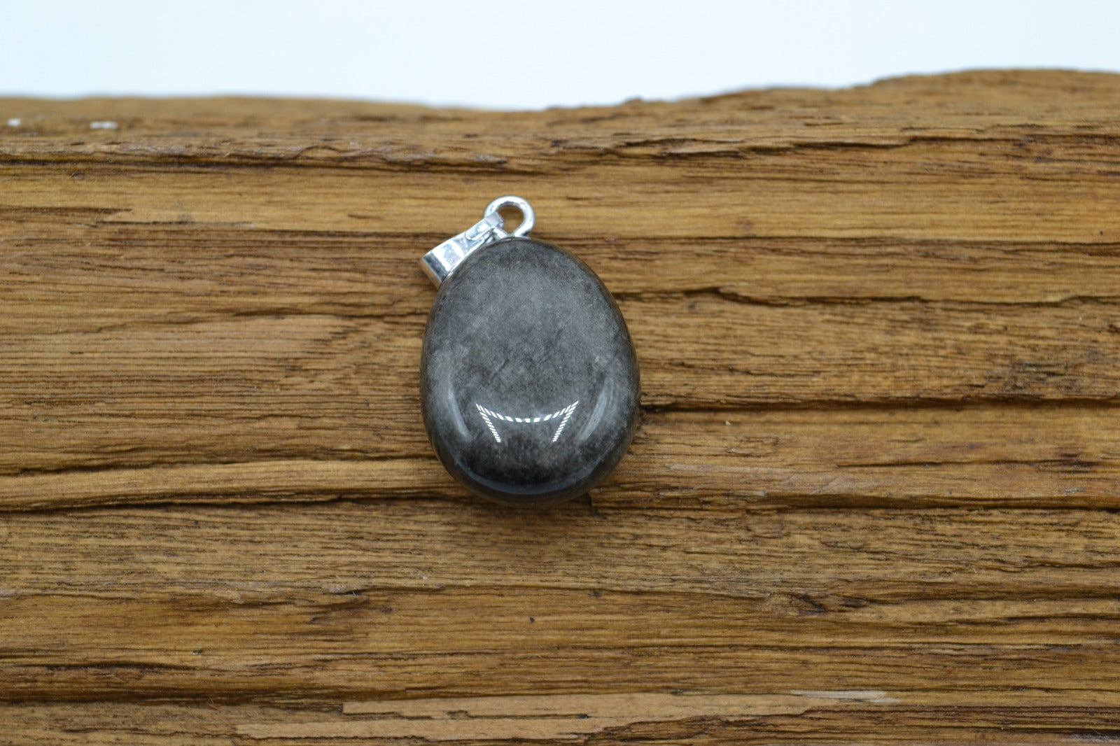 Ciondolo in Ossidiana Silver