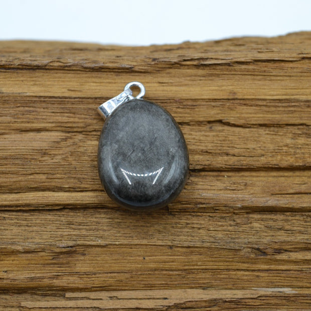 Ciondolo in Ossidiana Silver