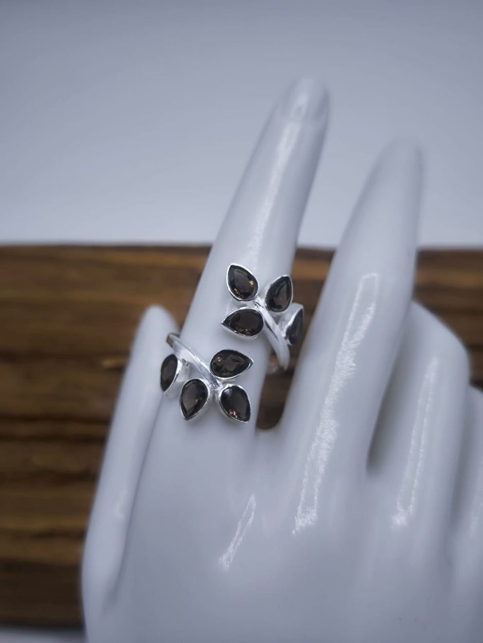 Anello Fairy in Quarzo fumè