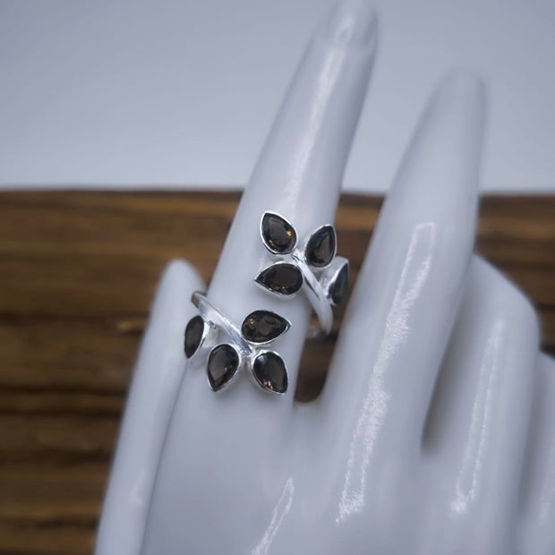 Anello Fairy in Quarzo fumè