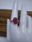 Anello Doppio Circle in Radice di rubino