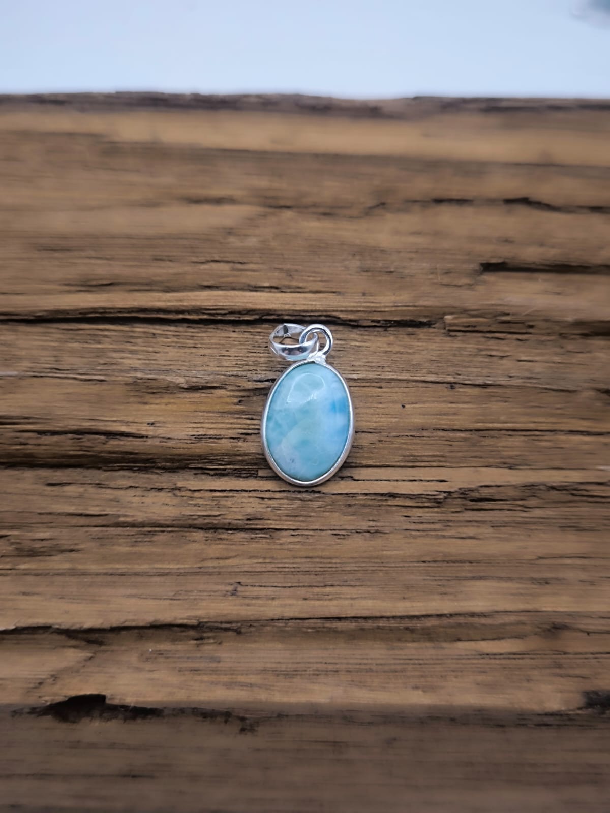 Ciondolo in Larimar Ovale