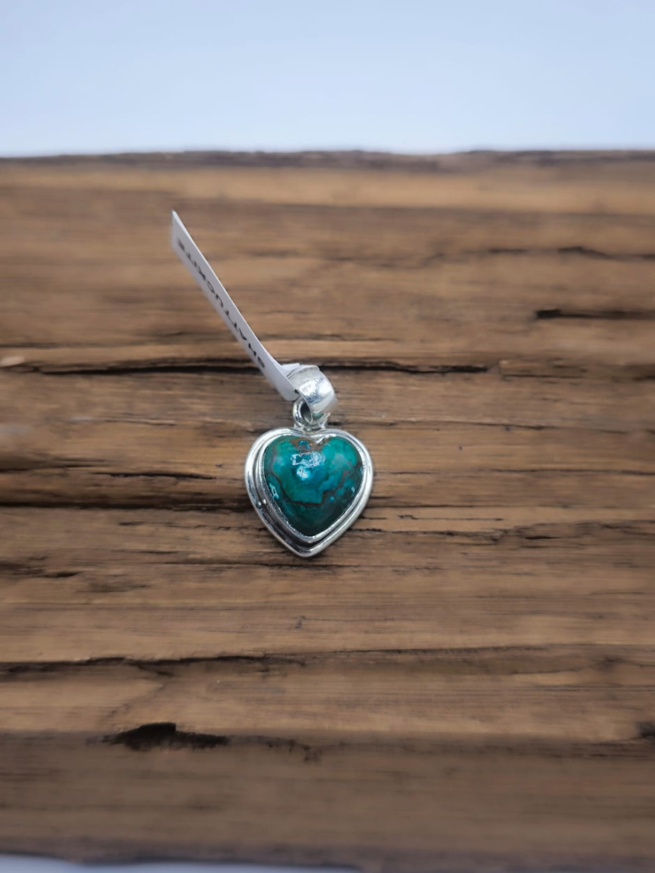 Ciondolo in Shattuckite cuore