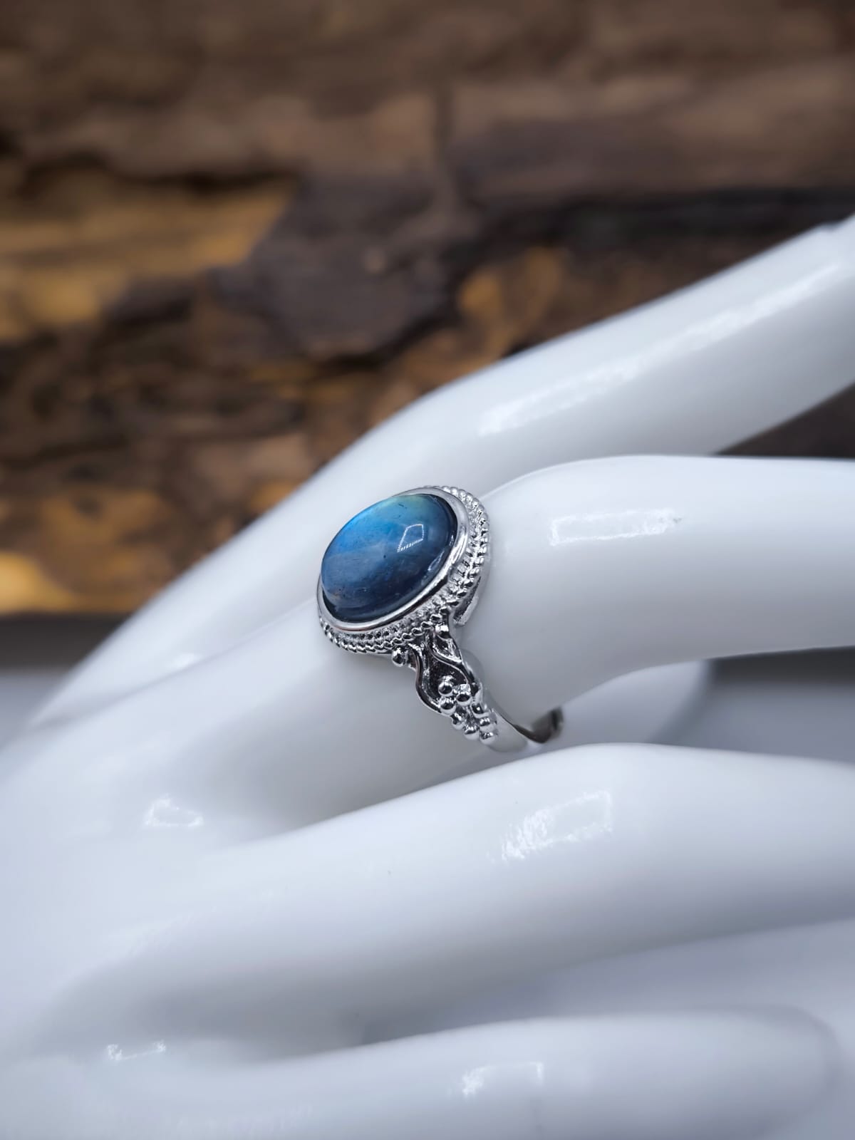 Anello con Labradorite