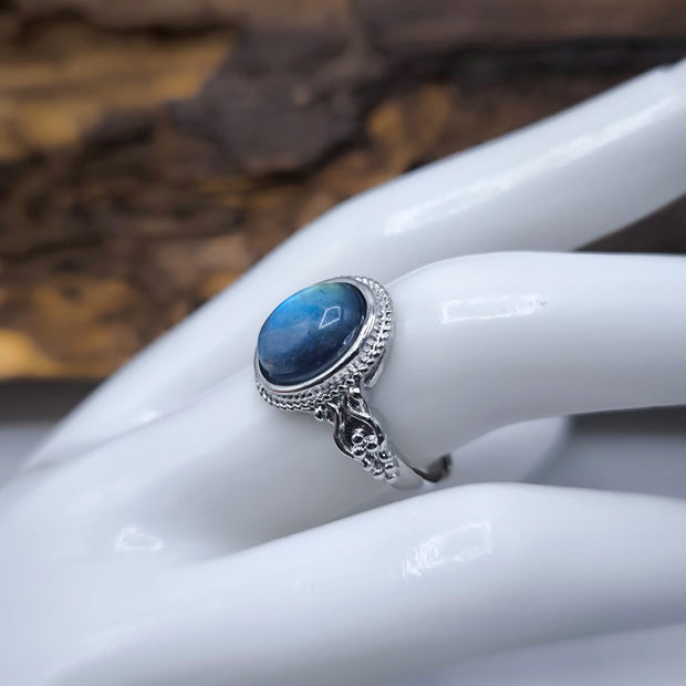 Anello con Labradorite