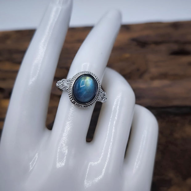 Anello con Labradorite