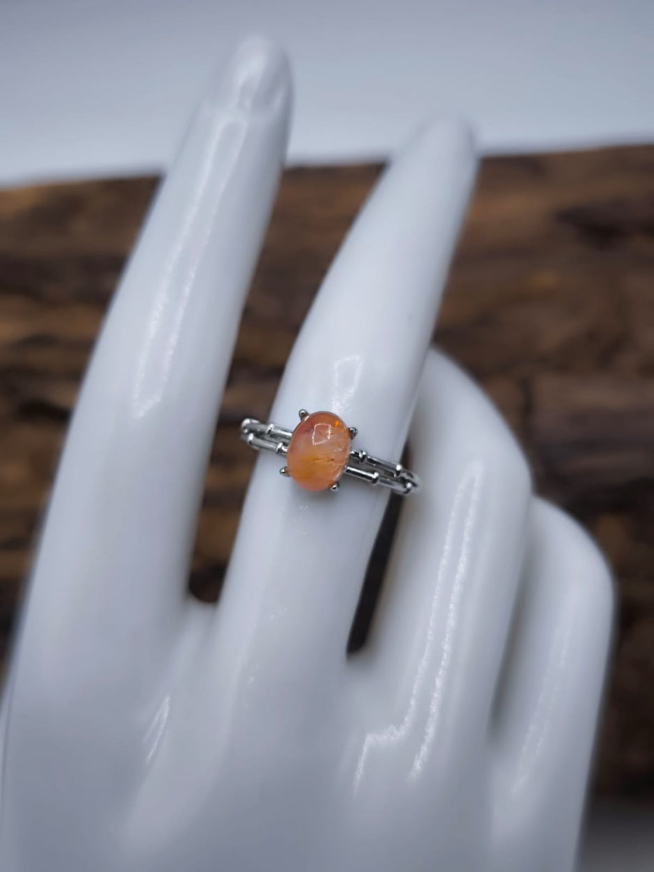 Anello con Quarzo Ematoide