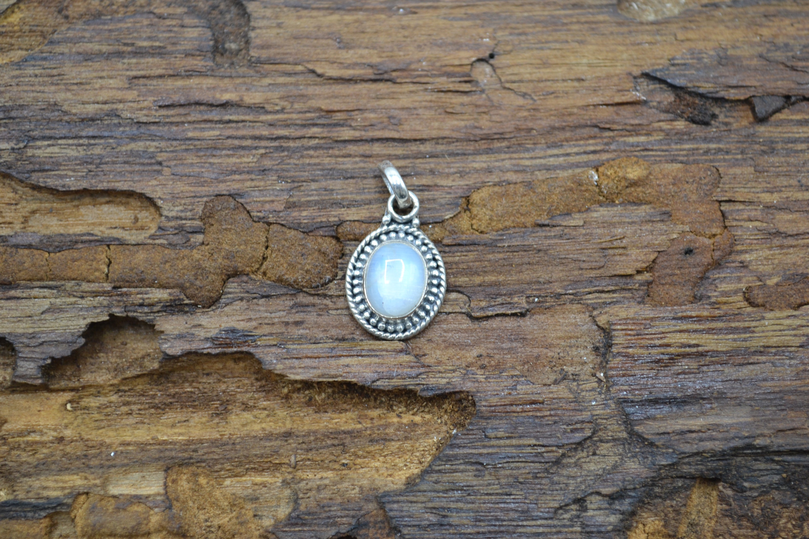Pendente Ancient Labradorite bianca