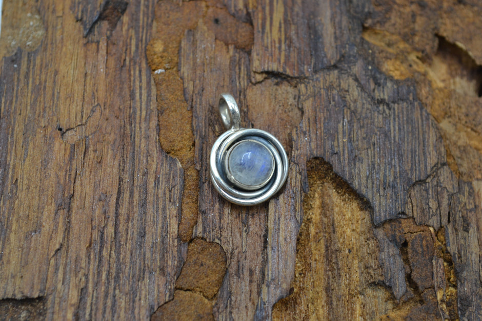 Pendente Galaxy Labradorite bianca