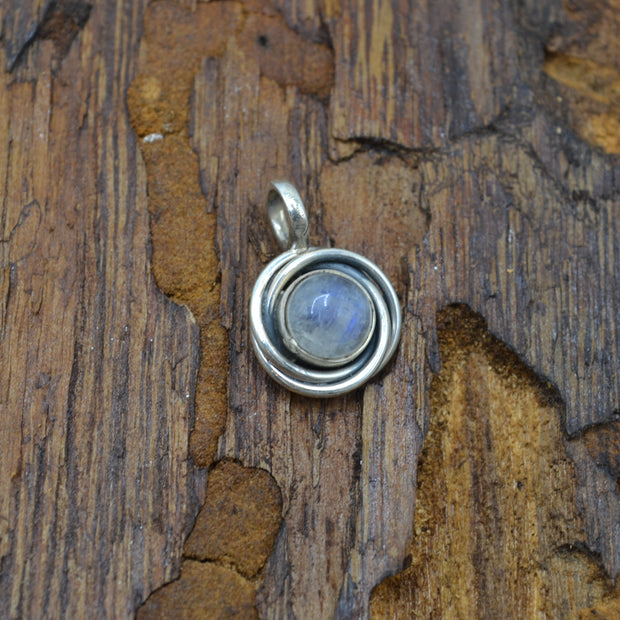 Pendente Galaxy Labradorite bianca