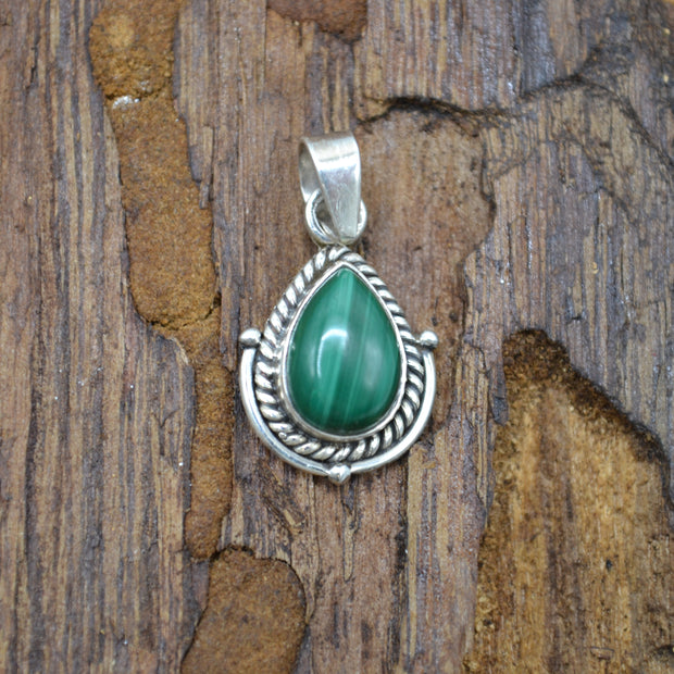 Pendente Goccia Malachite
