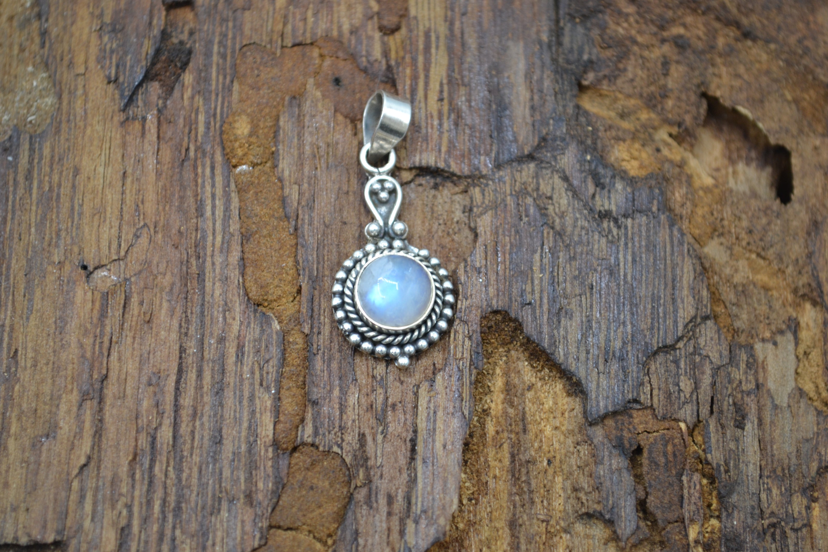Pendente India Labradorite bianca