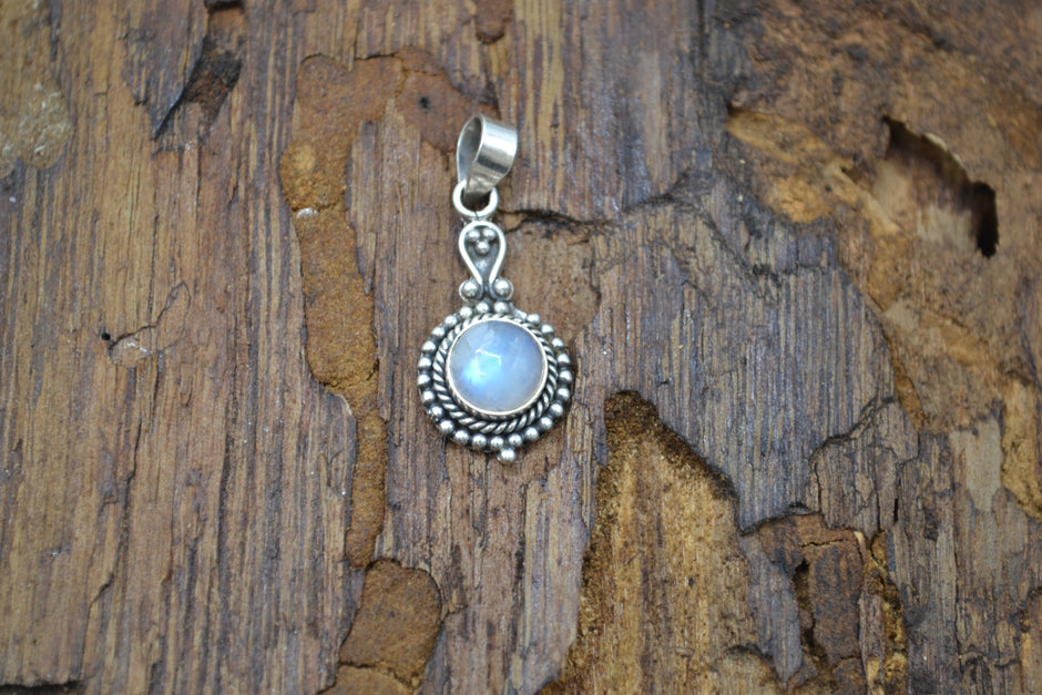 Pendente India Labradorite bianca