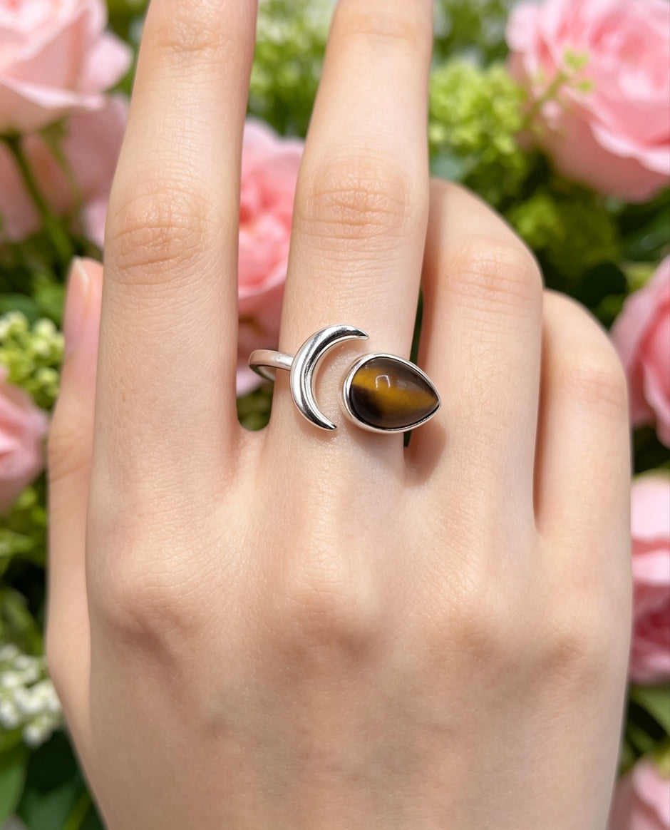 Anello Luna 🌙 Occhio di tigre