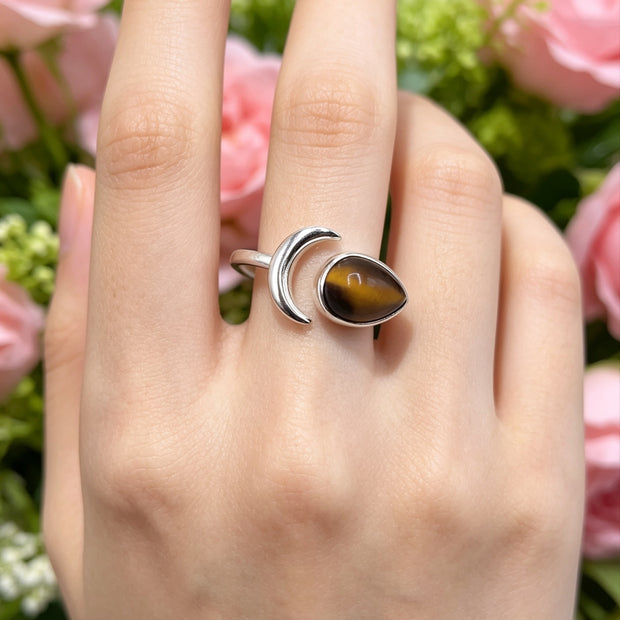 Anello Luna 🌙 Occhio di tigre