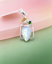 Ciondolo Combo Peridoto + Citrino + Labradorite