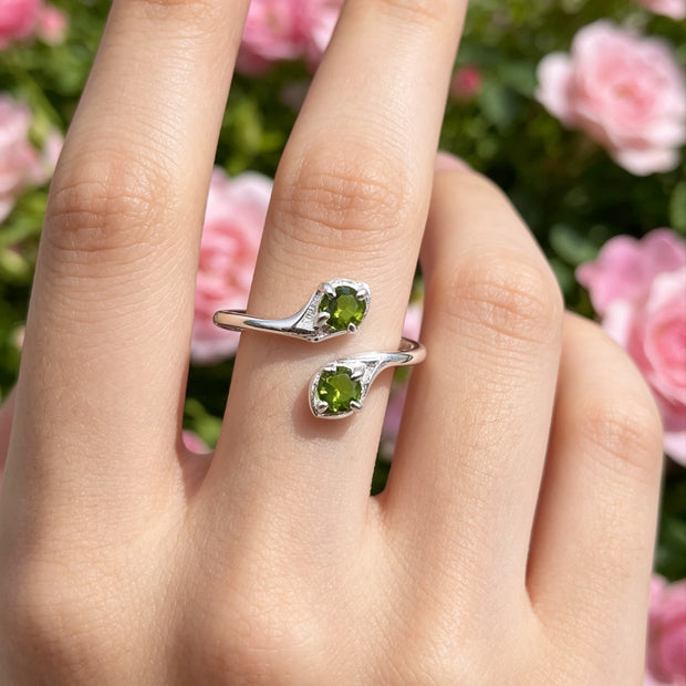 Anello Snake Peridoto