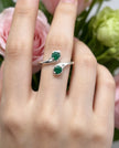 Anello Snake Radice di Smeraldo
