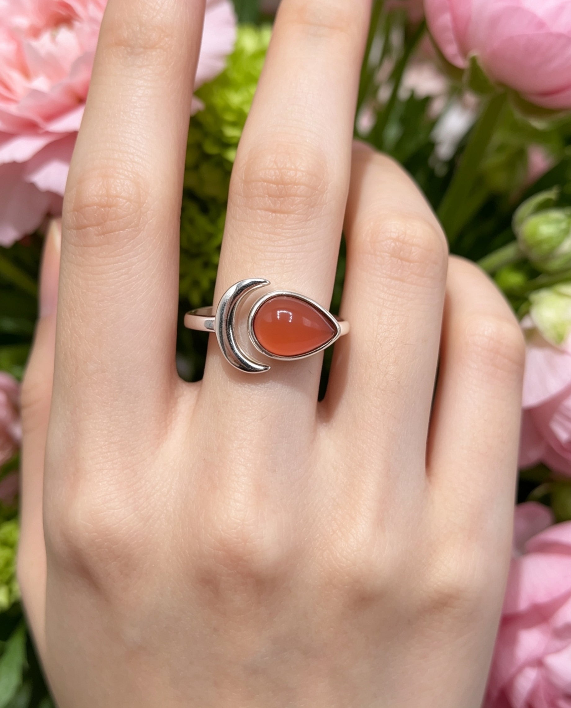 Anello Luna 🌙 Corniola