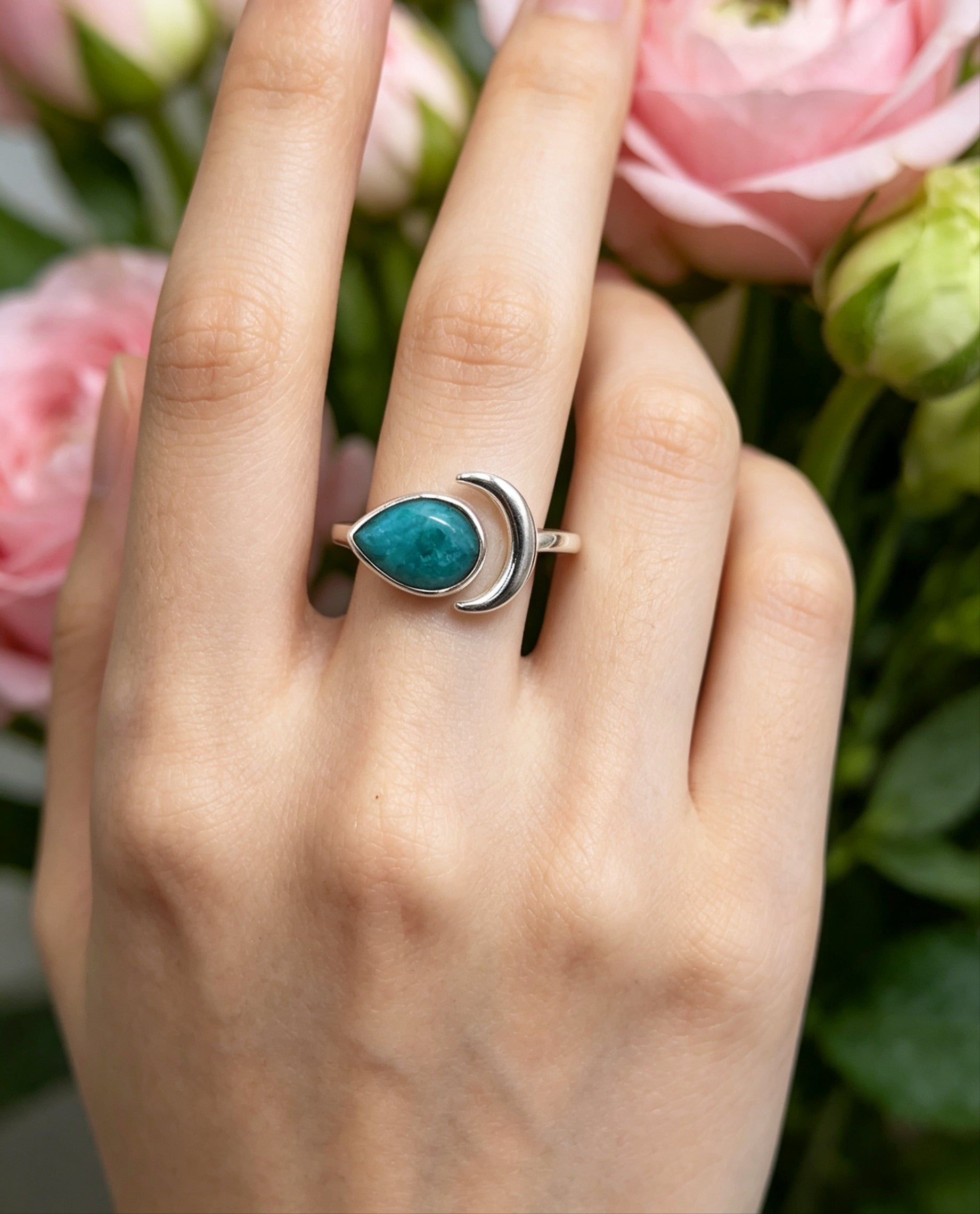 Anello Luna 🌙 Radice di Smeraldo