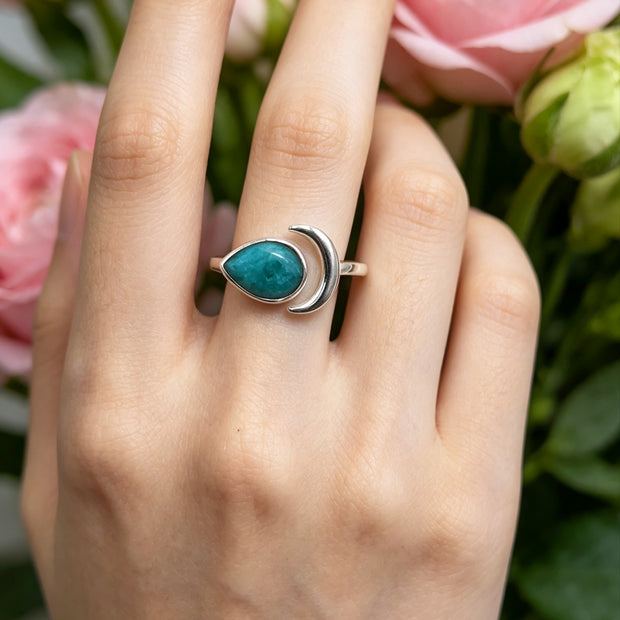 Anello Luna 🌙 Radice di Smeraldo