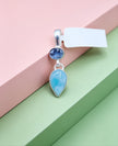 Ciondolo Combo Cianite + Larimar