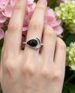 Anello Luna 🌙 Tormalina nera