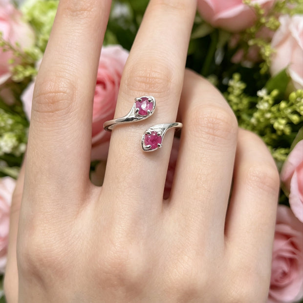 Anello Snake Radice di rubino
