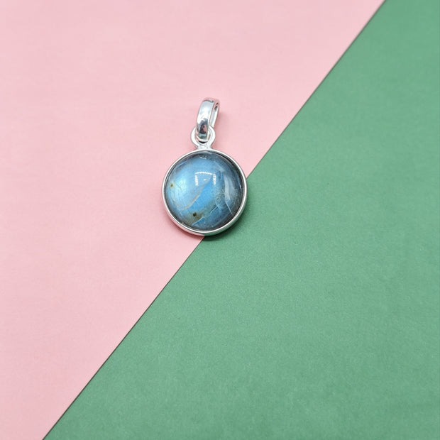Ciondolo in Labradorite blu