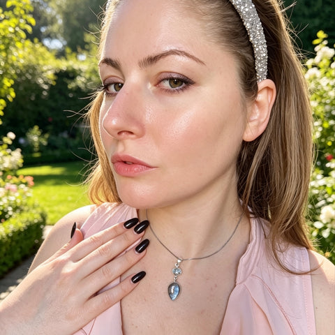 Ciondolo Combo Topazio + Labradorite